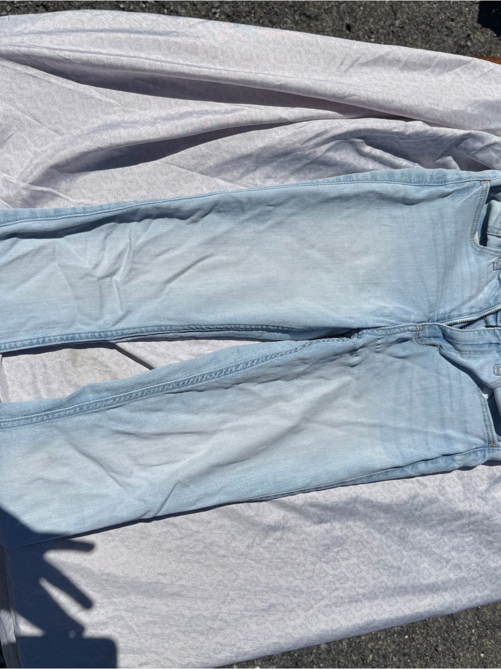 Hollister Light Blue Skinny Jeans - Faded Wash